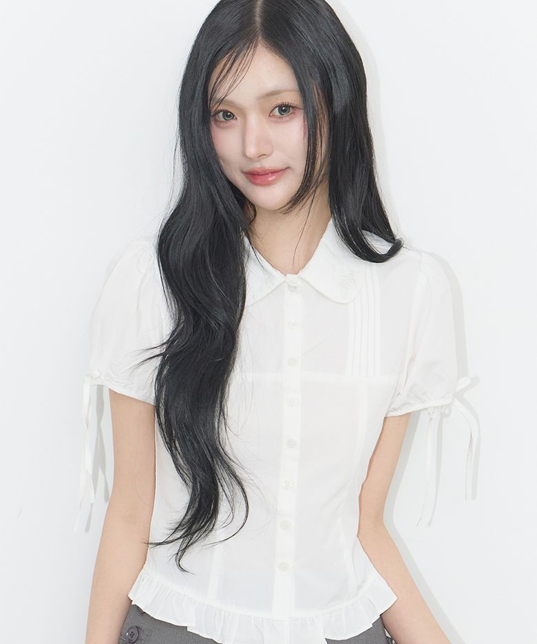 세라 퍼프 블라우스 화이트