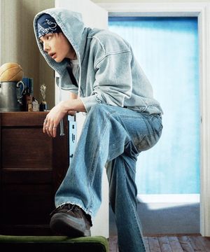 2color 절개 포인트 집업 MQ1K7490