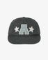 WASHED CAPITAL LOGO CAP [CHARCOAL]