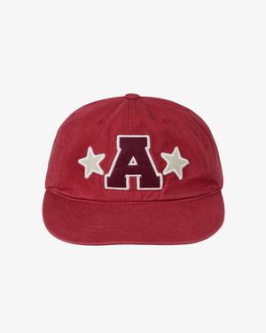 WASHED CAPITAL LOGO CAP [RED]