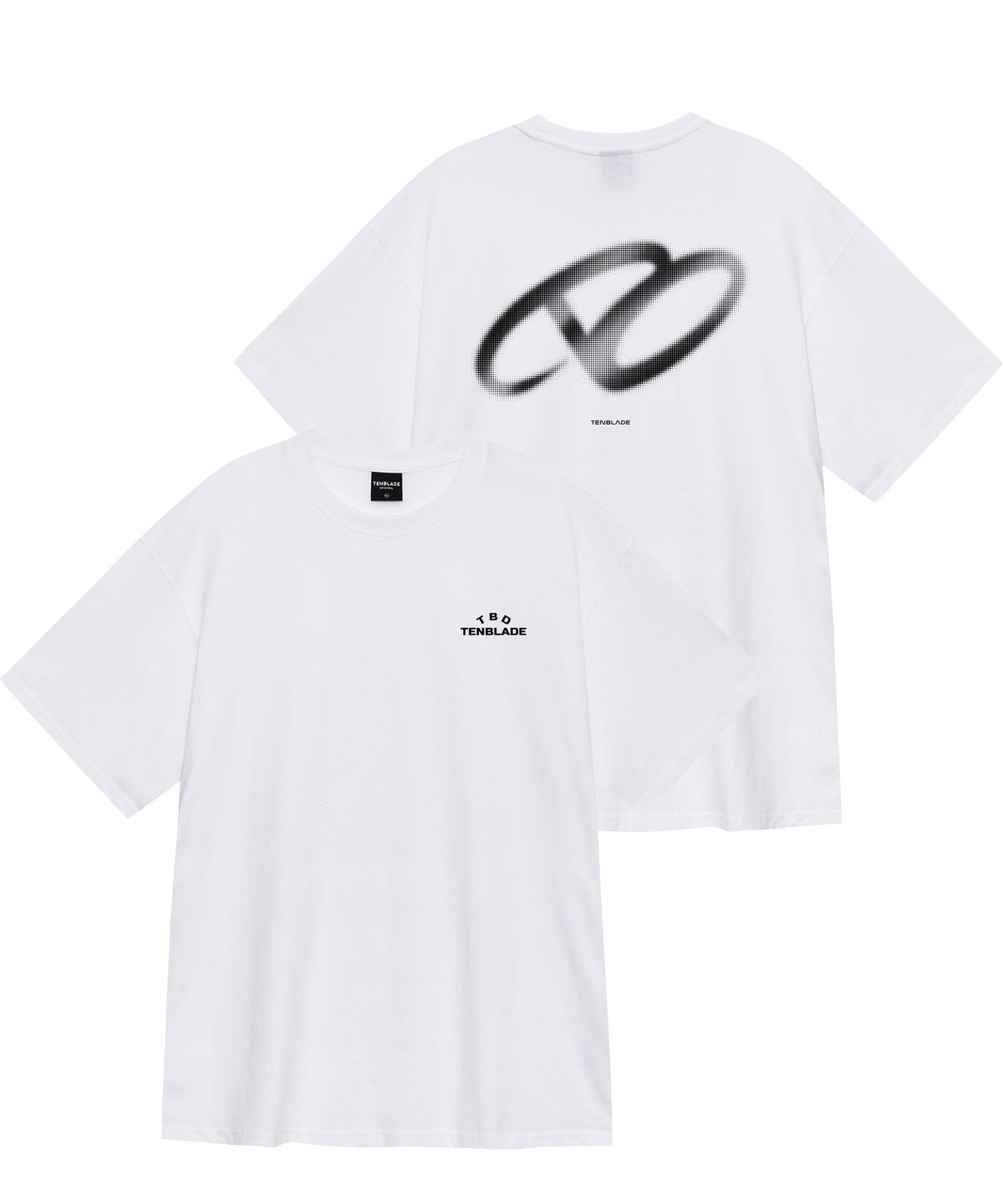 텐블레이드(TENBLADE) 심볼 백 그래픽 티셔츠(2컬러)