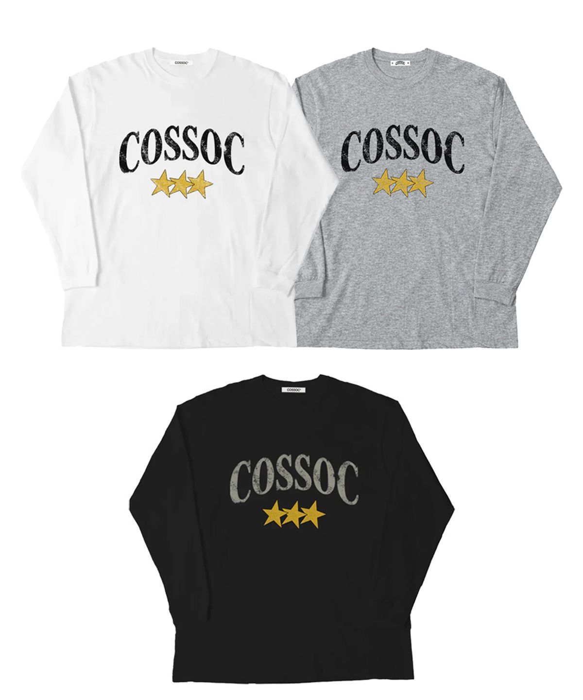 코소(COSO) CC 스타 크랙 롱슬리브 긴팔(3 COLORS)