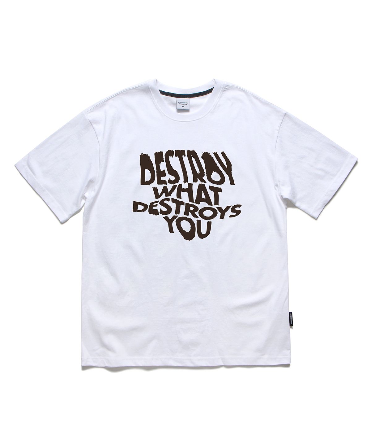 앱놀머씽(ABNORMALTHING) DR 오버핏 티셔츠 화이트 (DR T-SHIRT WHITE)