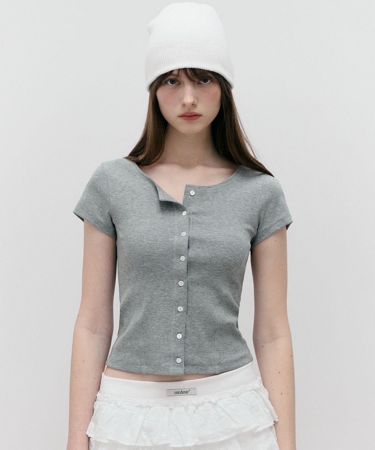 로라로라(ROLAROLA) NUBASIC JERSEY CARDIGAN GRAY