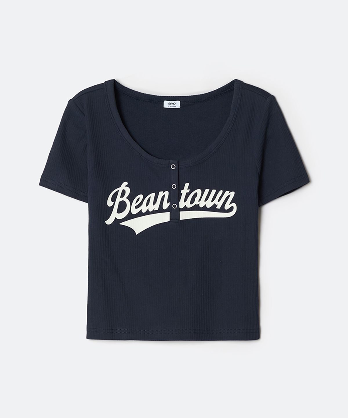 스파오(SPAO) BEANTOWN 헨리넥 반팔티_SPRPG24G53