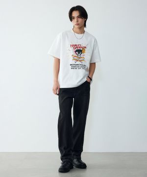 할리 레귤러핏 워싱데님 블랙 HH16121001