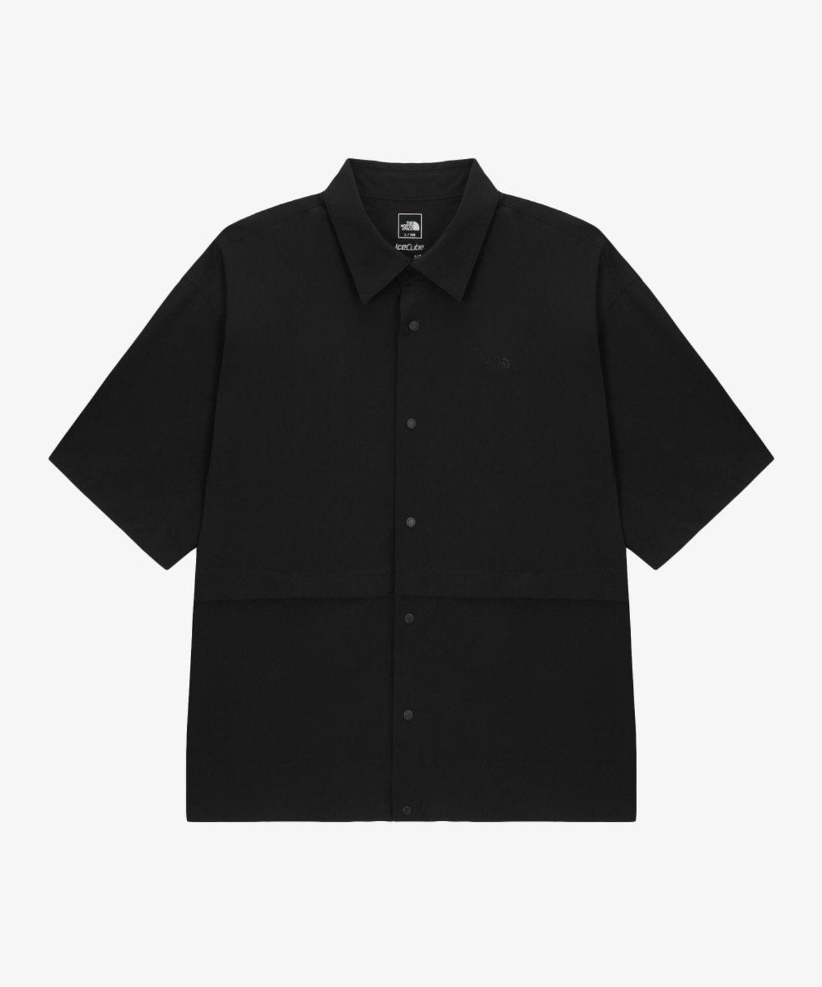 노스페이스(THE NORTH FACE) NH8SS22A 남성 아이스큐브 반팔 셔켓 BLACK