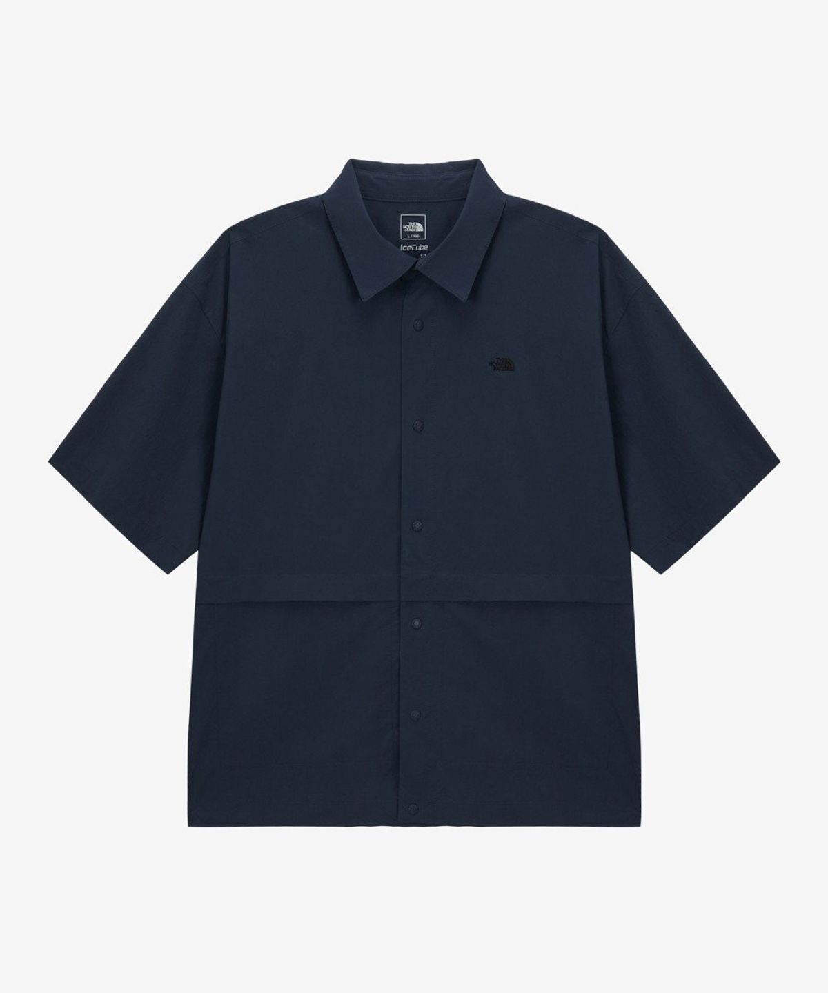 노스페이스(THE NORTH FACE) NH8SS22B 남성 아이스큐브 반팔 셔켓 NAVY