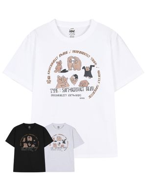 소프트 번아웃 베어 반팔 티셔츠 (3color)