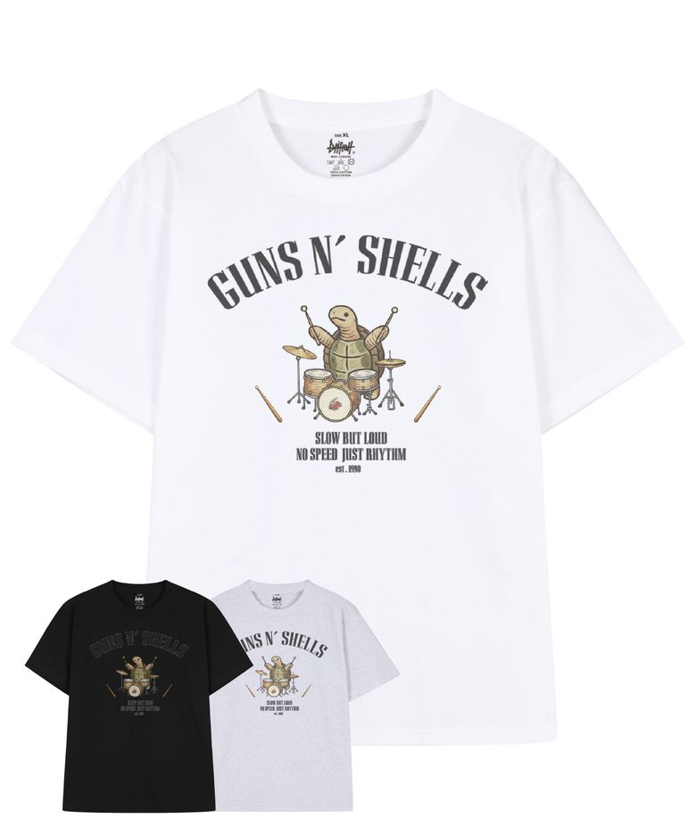 건즈 앤 쉘즈 반팔 티셔츠 (3color)