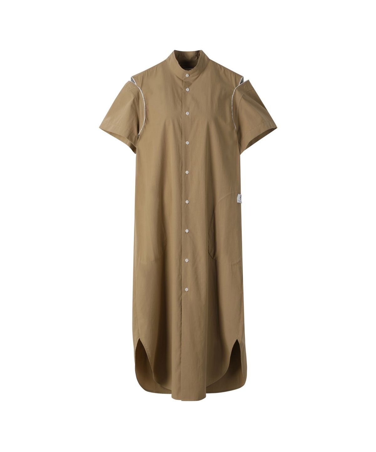 래코드(RECODE) Slit Shoulder Shirt Dress_RQDAM24584BEX