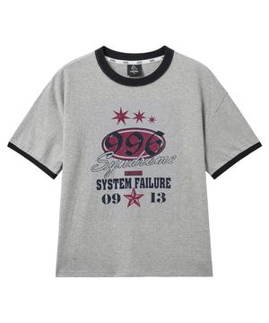 996 그래픽 링거 티셔츠 그레이