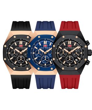남성 크로노그래프 실리콘 밴드 손목시계 MF0417G