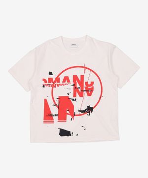 S.S PRINT T-SHIRT - WHITE M