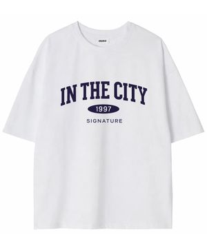 시티 반팔 티셔츠 (화이트)