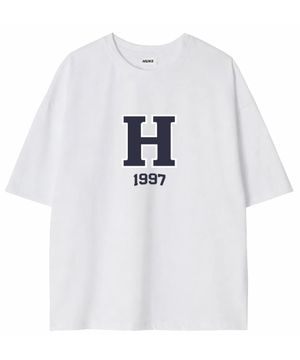 H 로고 반팔 티셔츠 (화이트)