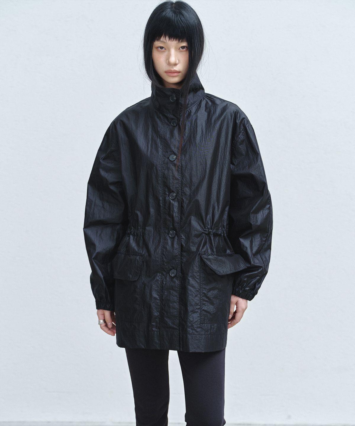 닉앤니콜(NICK&NICOLE) MINIMAL FIELD JACKET_BLACK