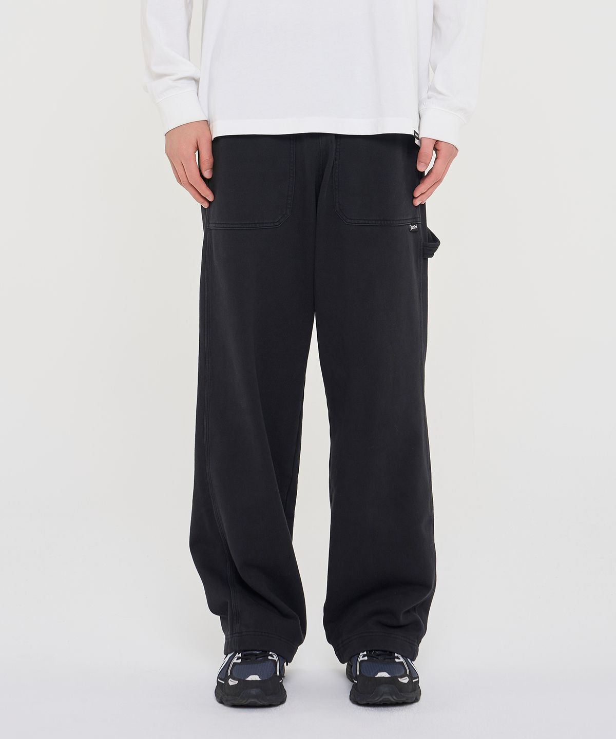 슈퍼드라이(SUPERDRY) 카펜터 스웻팬츠 SDMLNAQ44BLK