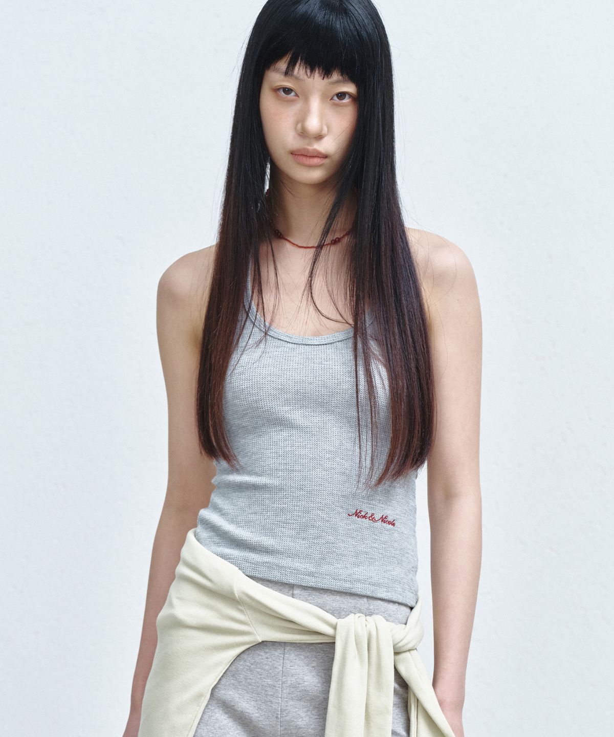 닉앤니콜(NICK&NICOLE) HALTER NECK TOP_GRAY
