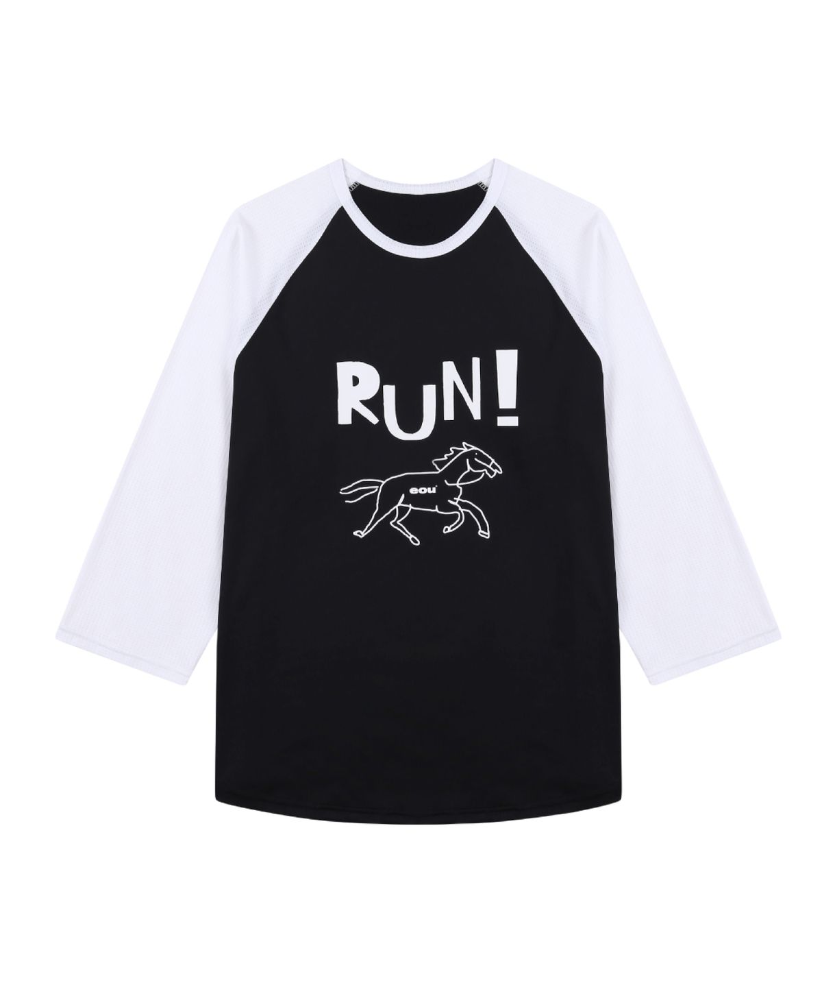 이오유(EOU) Horse Raglan Mesh SS-001_BLACK