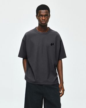 셈블런스 와플 티셔츠 차콜 ZI2TS817CH