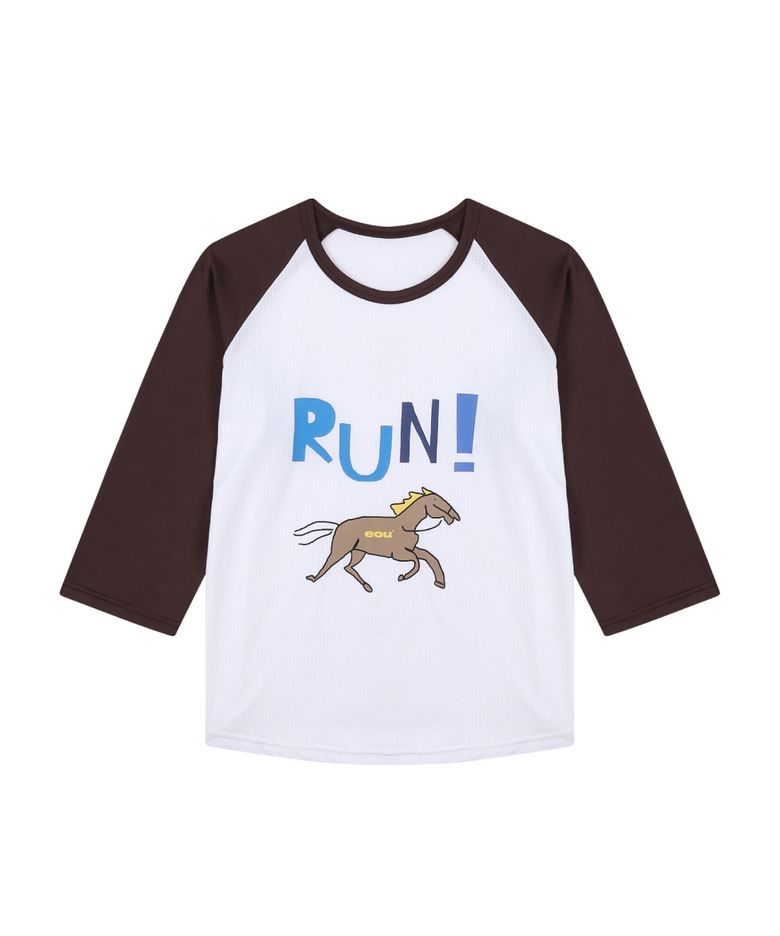 Horse Raglan Mesh SS-001_BROWN