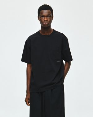 셈블런스 슬로건 티셔츠 블랙 ZI2TS819BK