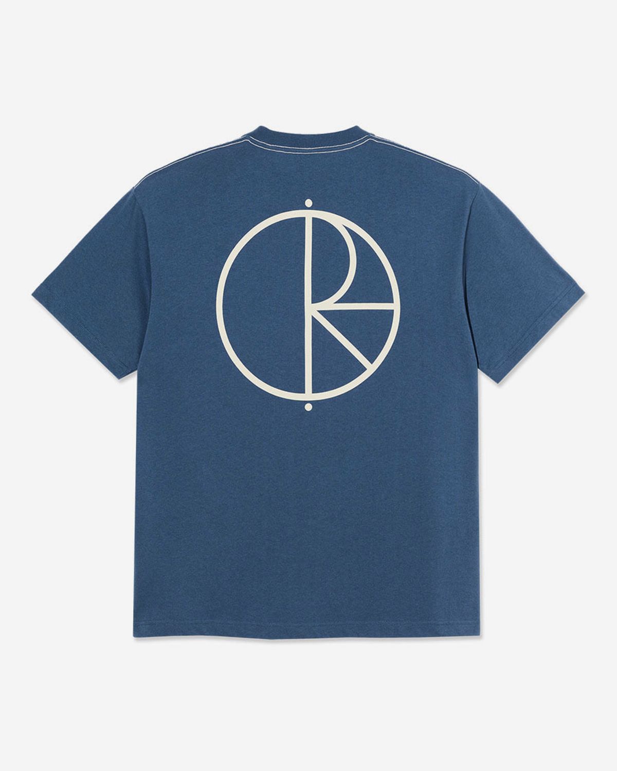 폴라(POLAR) Contrast Stroke Logo Tee - Grey Blue