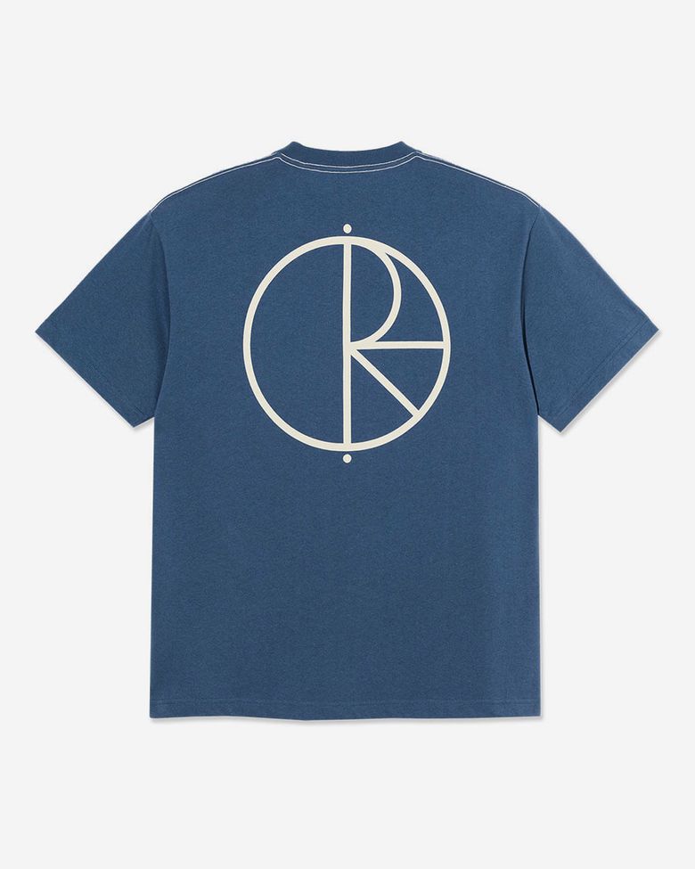 Contrast Stroke Logo Tee - Grey Blue