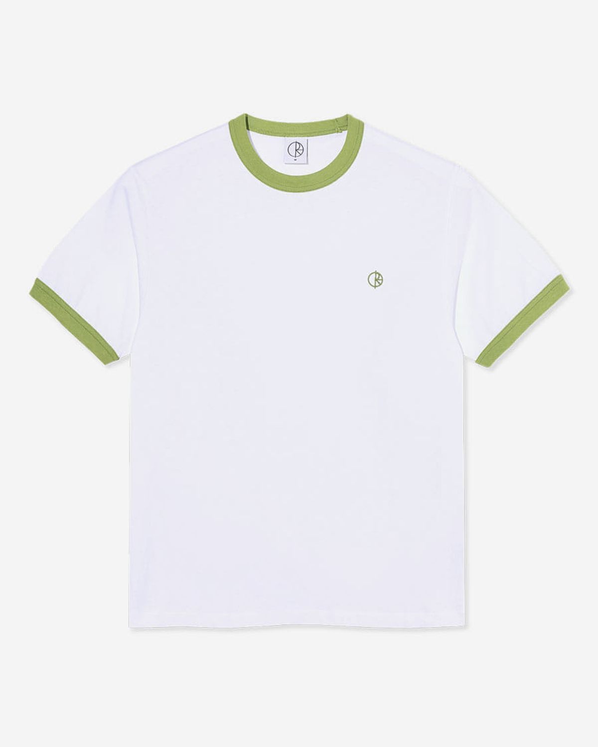 폴라(POLAR) Ringer Tee - White/Peridot