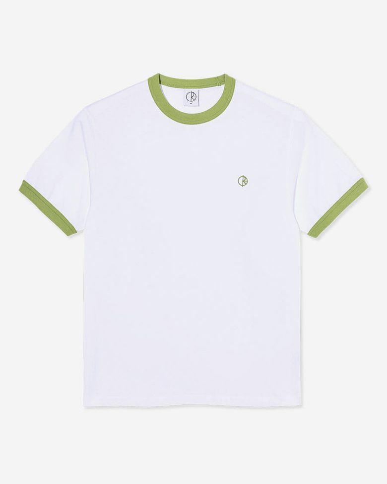Ringer Tee - White/Peridot