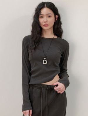 메르빌 피그먼트 티셔츠(차콜)