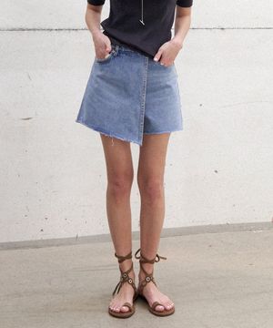 컷오프 랩 데님 쇼츠