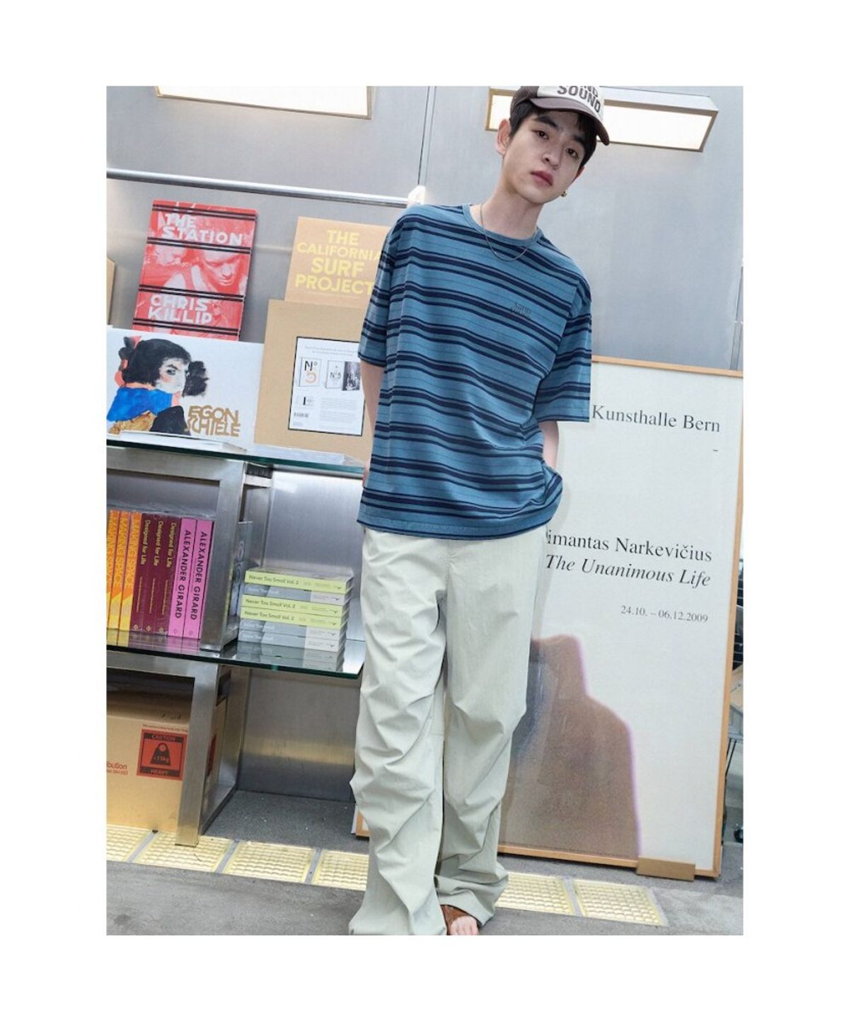 샌드 사운드(SAND SOUND) (UNISEX) 패러슈트 밴딩 팬츠  올리브