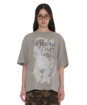 인 트러블 프린티드 티_멜란지