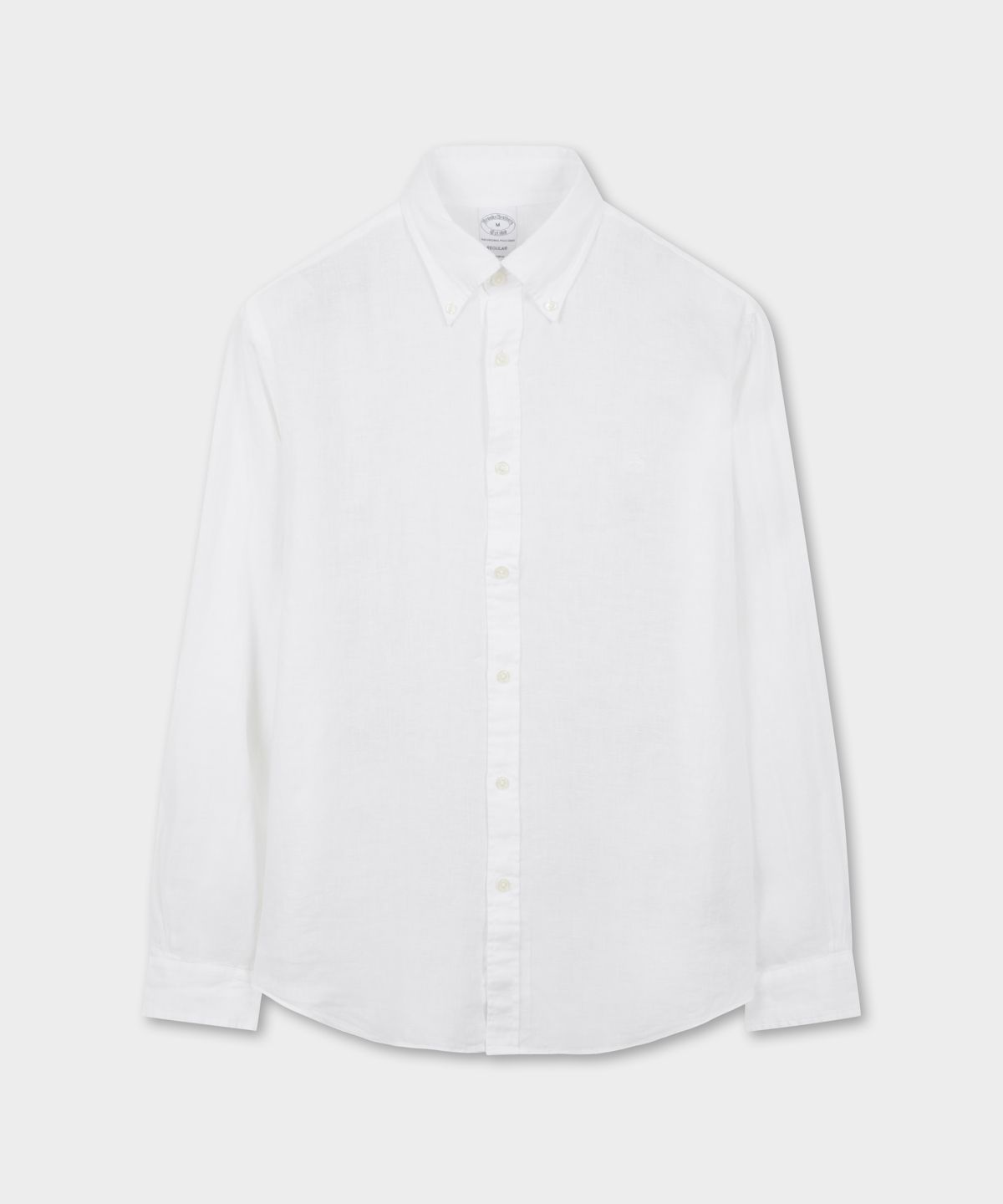 브룩스 브라더스(BROOKS BROTHERS) 베어드 맥넛 아이리쉬 린넨 로고 셔츠 (화이트) (BBTHMMG201)