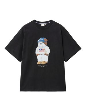 핸섬 댄 볼캡 룩 티셔츠_블랙