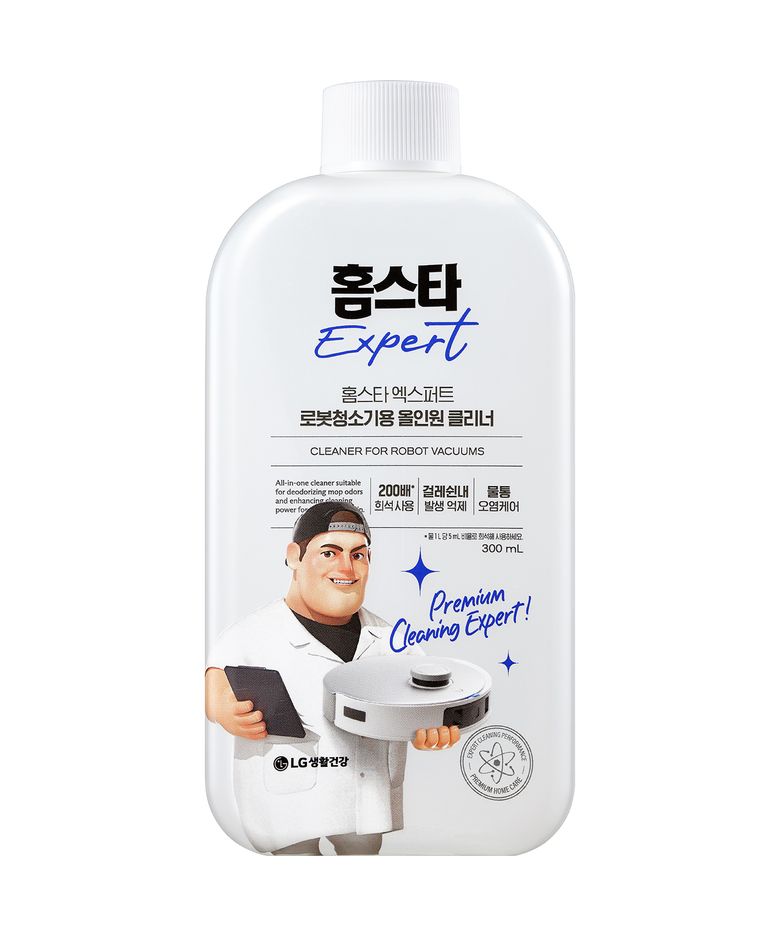 엑스퍼트 로봇청소기용 올인원 클리너 걸레쉰내탈취 오염케어 바닥세정 라벤더향 300ml