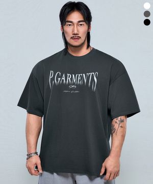 P2625 플로우 로고 어드숄더핏 반팔 [3COLOR]