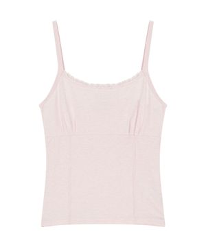 BASIC LACE TANK PINK