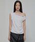 Braided Drape One-Shoulder Top (FL-140_White)