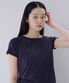 TWO-WAY LAYERED T-SHIRT, NAVY