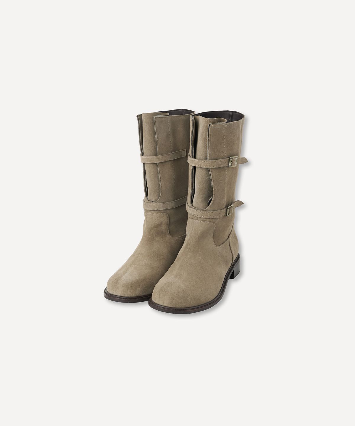 호와스(HOWUS) LUT BUKLE MID BOOTS (TAUPE BEIGE)
