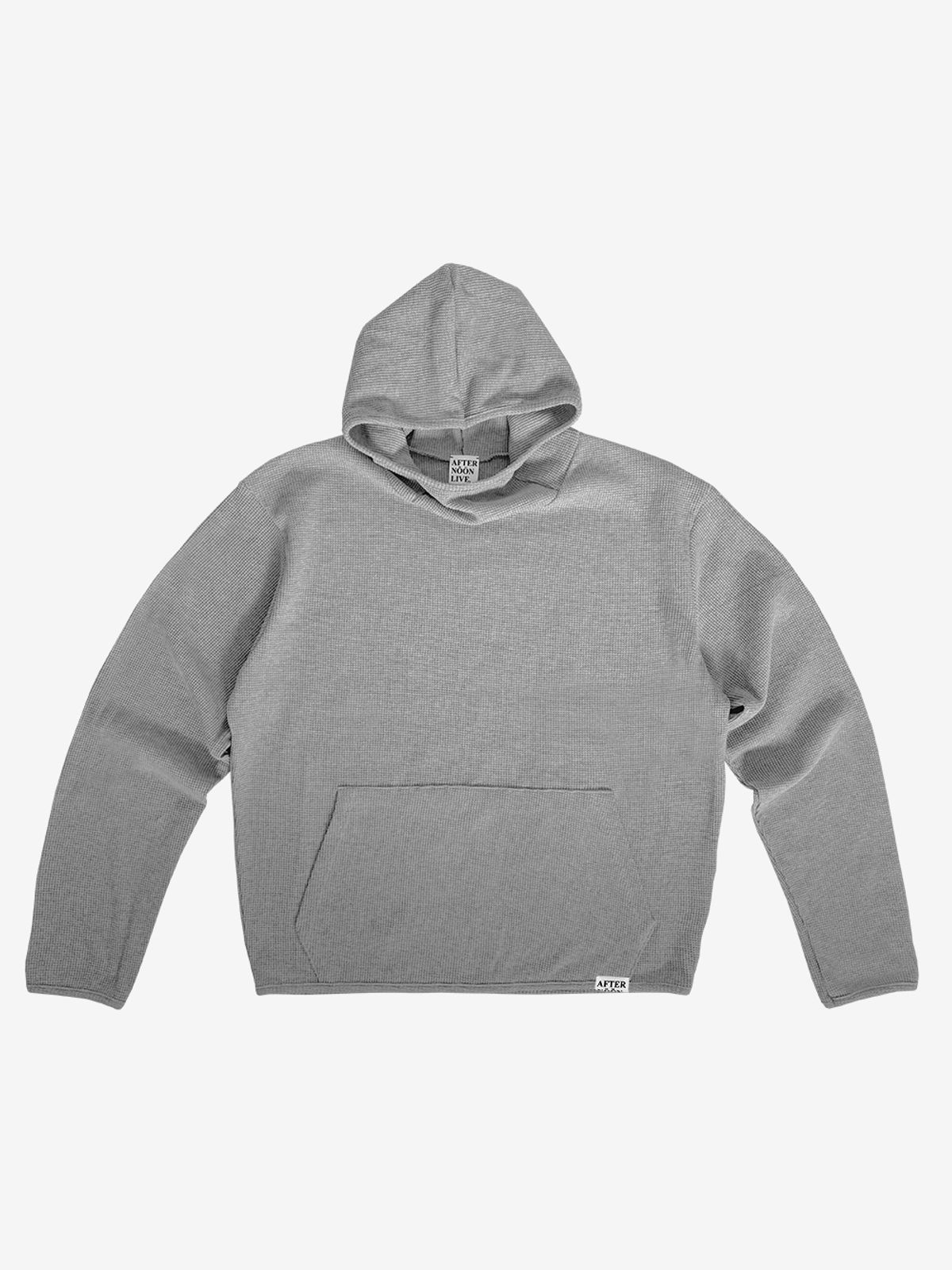 애프터눈라이브(AFTERNOONLIVE) waffle hoodie (Light Gray)