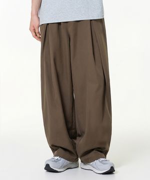 컴포트 썸머 와이드 팬츠 브라운