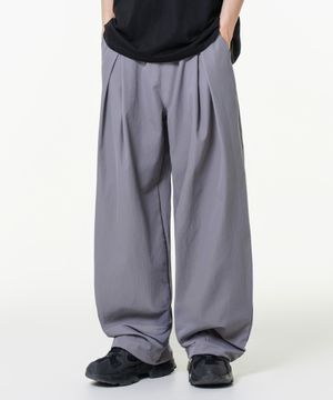 컴포트 썸머 와이드 팬츠 챠콜