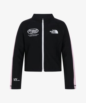 걸즈 서프 래쉬가드 집업 NJ5JS30S_BLK