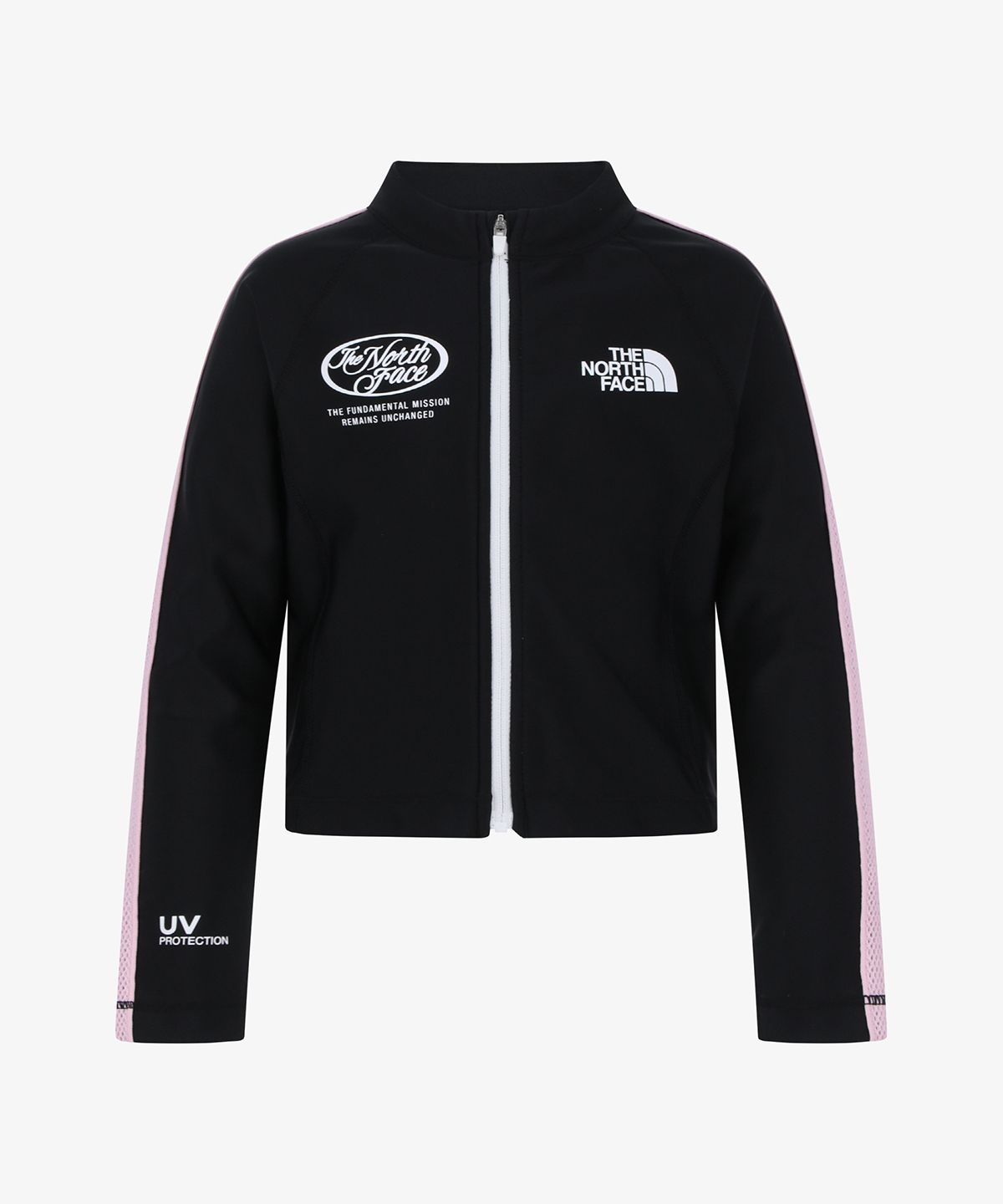 노스페이스 키즈(THE NORTH FACE KIDS) 걸즈 서프 래쉬가드 집업 NJ5JS30S_BLK