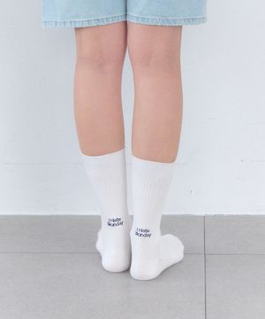 [IHM26SS20] 백로고 포인트 립삭스 화이트