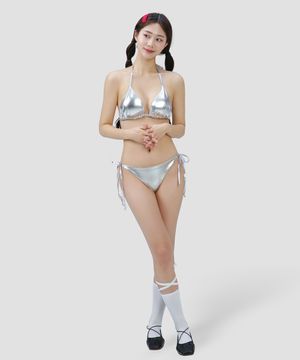 메탈릭 비키니_실버
